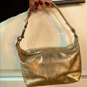 Coach C Gold Handbag
